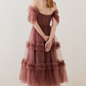Karen Millen “By Lydia” Collection Romantic Tulle Corseted Dress